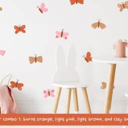 Butterfly Wall Decals - Nursery Stickers, Kids Room Decor, Girls Art, Boho Decor - thumbnail 2