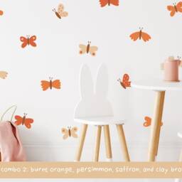 Butterfly Wall Decals - Nursery Stickers, Kids Room Decor, Girls Art, Boho Decor - thumbnail 3
