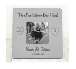 Friend Gift The Love Between Best Friends Knows No Distance States Picture Frame - thumbnail 1