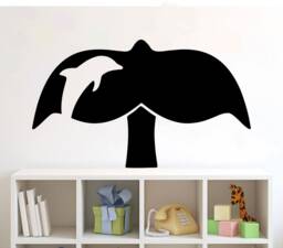 Whale Tail Wall Decal Vinyl Sticker Ocean Water Animal Home Interior Decor - 4Whle - thumbnail 1