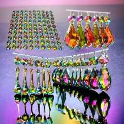 Choice Of 4 Shapes Rainbow Vitrail Chandelier Glass Light Crystals Droplets Beads Christmas Tree Lamp Spare Iridescent Parts Prisms