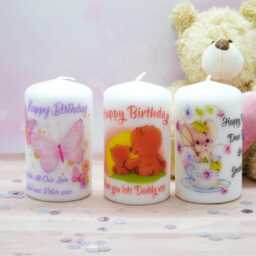 Personalised Birthday Candle Custom Name Gift, Choice Of Designs - thumbnail 2