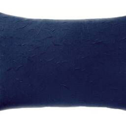 Blue Pillow Cover With Insert Rectangle Luxury Minimalist Navy Blue Texture Fabric Solid Pillow White Scandinavian Throw Accent Cushion - thumbnail 2