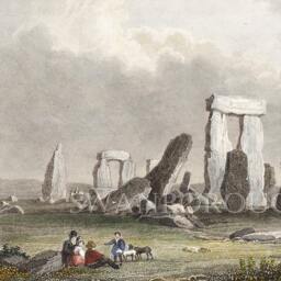 Stonehenge Stone Circle Print Prehistoric History Wall Art Archaeological Decor - thumbnail 3
