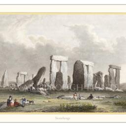 Stonehenge Stone Circle Print Prehistoric History Wall Art Archaeological Decor - thumbnail 2
