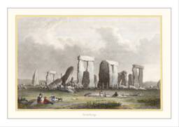 Stonehenge Stone Circle Print Prehistoric History Wall Art Archaeological Decor - thumbnail 1