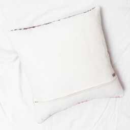 Colorful Handwoven Cushion Cover 16??16??? - Boho Throw Pillow, Handmade Woven - thumbnail 4