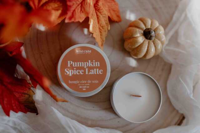 Pumpkin Spice 3Pm - Natural Scented Candle, Autumn Gift For Her, Aesthetic Interior Decoration, Halloween Candle - image 1