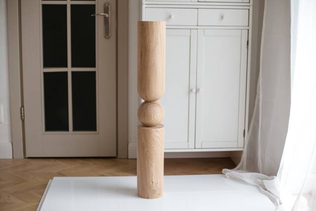 Handmade Wooden Table Legs H910mm Unfinished Ash, Oak, Birch - image 1