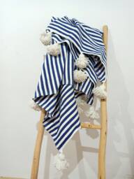 Moroccan Beauty Handwoven Blanket - Artisan Crafted, Cozy Comfort, Perfect For Home. From Morocco.