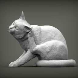 Cat Scratching-3D Printed - For Lovers, Ornament, Memorial, Gift - thumbnail 2