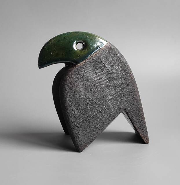 "Ceramic Sculpture ""Blue Raven" - image 1