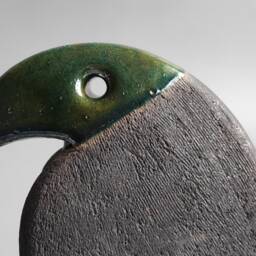 "Ceramic Sculpture ""Blue Raven" - thumbnail 2
