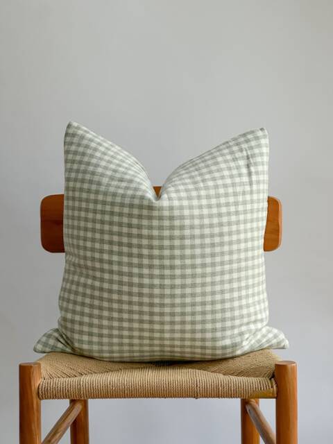 Green Neutral Natural Color & Fiber Pillow Cover - image 1