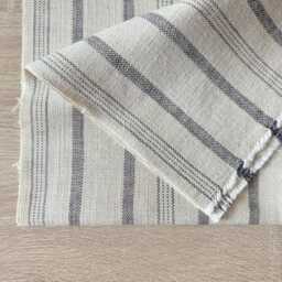1728. Handmade Charcoal Stripe Linen Blend Cushion Cover, Various Sizes - thumbnail 3