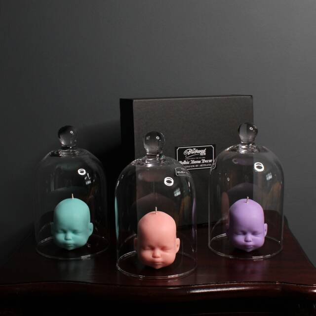 Baby Doll Candles Gift Box - Gothic Vegan Handmade By The Blackened Teeth Christmas Gifts For Her - image 1