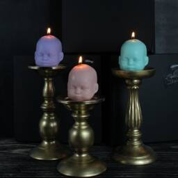Baby Doll Candles Gift Box - Gothic Vegan Handmade By The Blackened Teeth Christmas Gifts For Her - thumbnail 2