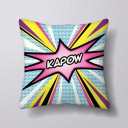Kapow Comic Pop Art -Cushion Cover Case Or Stuffed With Insert