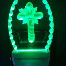 Cross With Rose Night Light - thumbnail 4