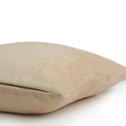 Cream, Dark Ivory Pillow, Throw Pillow Cover, Decorative Cushion Pillowcase, Accent Toss Velour Blend - thumbnail 3