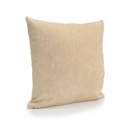 Cream, Dark Ivory Pillow, Throw Pillow Cover, Decorative Cushion Pillowcase, Accent Toss Velour Blend - thumbnail 2