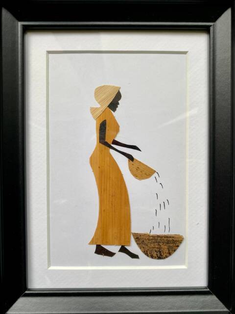 Plant Fiber Frames - Ethnic For Wall Decoration - x3 - image 1