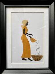 Plant Fiber Frames - Ethnic For Wall Decoration - x3 - thumbnail 1