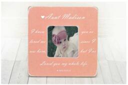 Mothers Day Gift For Aunt Gift, Frame, Picture Photo Frame From Niece Nephew Sister Gift