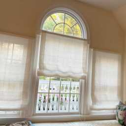 Linen Roman Blind - -Roman Shades-Linen Plain Fabric -Hardware Is Included- Made To Measure Blind- Custom Shade - thumbnail 2