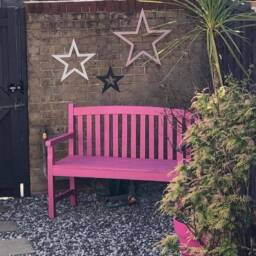 Rustic Metal Garden Stars Aged Patina Wall Decor /Party Decor - thumbnail 3
