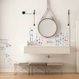 Wall Decal Herbs, Home D??cor, Bedroom Floral Decal, Nursery Wooly Meadow Collection - Design Nr.6 - thumbnail 2