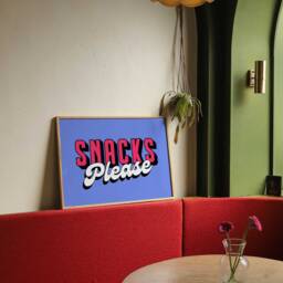 Snacks Print, Poster, Retro Trendy Kitchen Art, Prints, Decor, Diner Wall Poster Unframed - thumbnail 3
