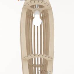 Roma Pendant Lamp Diy Template Plywood 3D Model - PDF & Svg - thumbnail 2