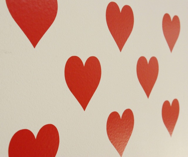 Pretty Heart Vinyl Wall Art Decals/stickers - Various Colours & Sizes - image 1