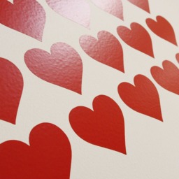Pretty Heart Vinyl Wall Art Decals/stickers - Various Colours & Sizes - thumbnail 2