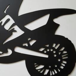 Dirtbike Metal Wall Decor. Dirtbike. Christmas Or Birthday Gift. Motorcyle Home - thumbnail 3