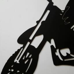 Dirtbike Metal Wall Decor. Dirtbike. Christmas Or Birthday Gift. Motorcyle Home - thumbnail 2