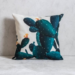 Cactus Pillow Cover, Covers, Throw Pillow, Green Cushion Decorative Gift - thumbnail 3
