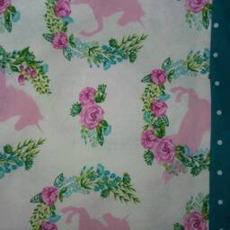 Pink Unicorns & Roses Standard Size Pillowcase - thumbnail 2