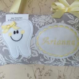 Personalized Tooth Fairy Pillow, Children's Keepsake, Custom Holder, Kids Gift, Gift - thumbnail 3