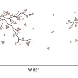 Realistic Natural Tree Branch With Birds Personalized Wall Decals Room Design Tool Nursery Decalisland - Branch Sd 018 - thumbnail 3