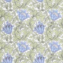 William Morris Anemone Soap Dispenser Porcelain 200 Ml Blue Green Floral Liquid Pump Art Nouveau Bath Accessory Hand Decorated UK - thumbnail 4
