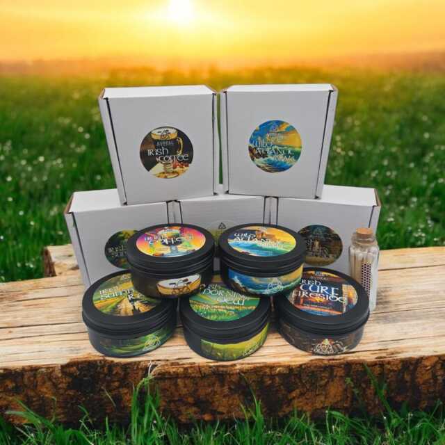 Irish Soy Candle Set - 5 Candles With X2 Free Gifts - image 1
