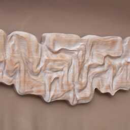 Large Size Solid Oak Wall Sculpture - Us Delivery Duty Paid Abstract Organic Design Modern Wood Art, White Oak Statement Piece - thumbnail 3