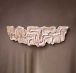 Large Size Solid Oak Wall Sculpture - Us Delivery Duty Paid Abstract Organic Design Modern Wood Art, White Oak Statement Piece - thumbnail 1
