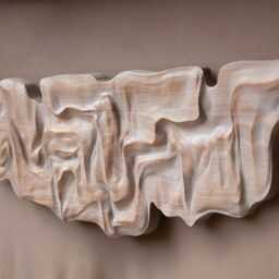 Large Size Solid Oak Wall Sculpture - Us Delivery Duty Paid Abstract Organic Design Modern Wood Art, White Oak Statement Piece - thumbnail 2