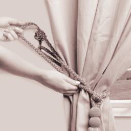 "Double Ball Head Tassel Tiebacks, 9 1/2"" - 24cm, 30" - thumbnail 3