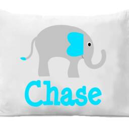 Pink Elephant Personalized Pillow Case, Pillowcase, Bedding, Decor, Girls Bedding - thumbnail 2