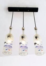 Grey Goose Bottle Kitchen Island Chandelier - Ceiling Lamp Light