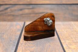 Schnauzer - Wooden Candlestick With Dog, Souvenir, Decoration, Limited Edition, Collection